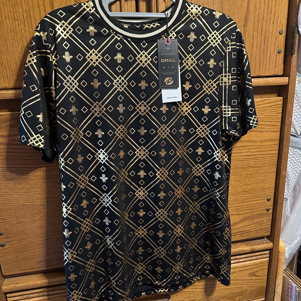 Black and Gold Art Deco Short Sleeve Tee